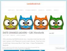 Tablet Screenshot of leedsbookclub.com